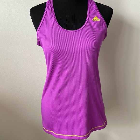 adidas Tops - Adidas purple ribbed tank top
